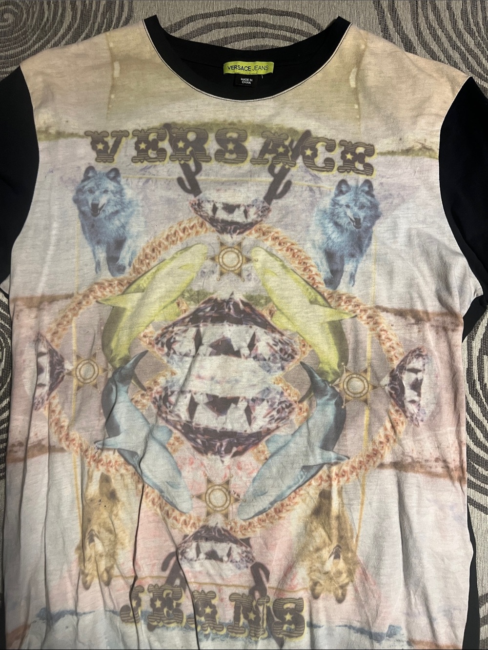 Versace Jeans Collection Multicolor Graphic Men's Shirt